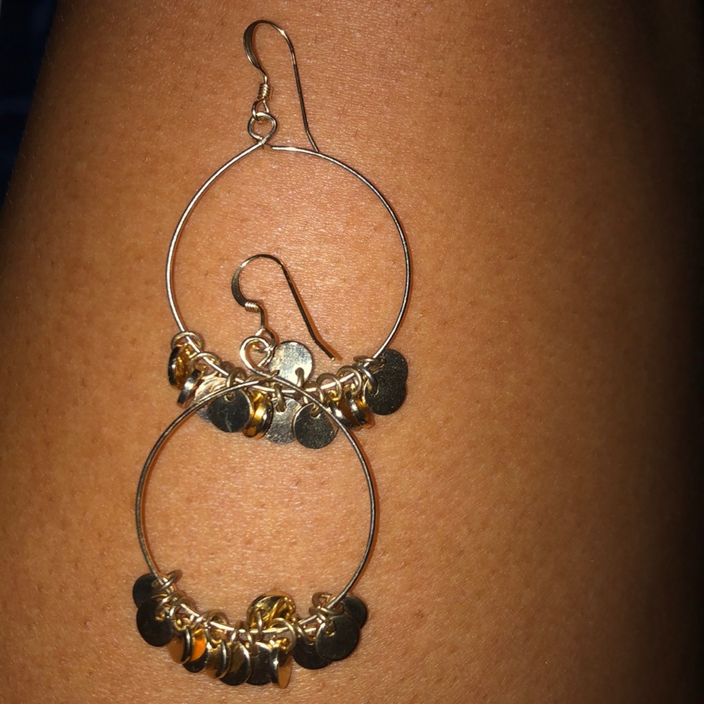 Gold drop earrings